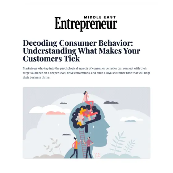 Entrepreneur Middle East: Decoding Consumer Behavior