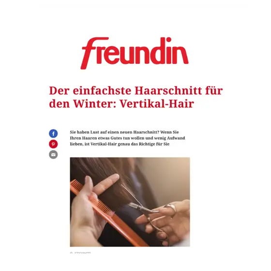 freundin: Der einfachste Haarschnitt für den Winter: Vertikal-Hair